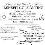 Rural Valley Fire Department Golf Tournament