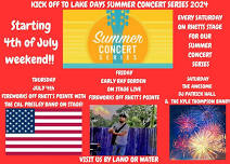 KICK OFF TO OUR LAKE DAYS SUMMER CONCERT SERIES
