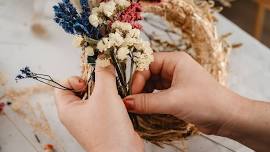 Dried Floral Wreath Making
