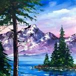 Paint Nite: Happy Mountains and Trees