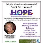 HOPE Dementia Support Group