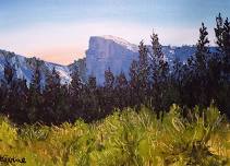 Acrylic plein air painting in Yosemite!