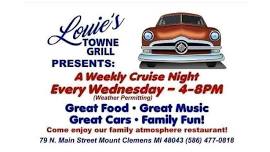 Louie’s Town Grill Weekly Cruise Night