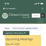 Clinton County Legislature Public Safety Committee Meeting