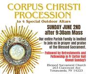 Annual Outdoor Corpus Christi Procession (followed by Donut Sunday)
