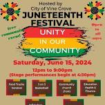Vine Grove Unity in the Community Juneteenth celebration