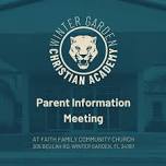 Parent Info Meeting