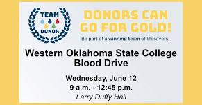 Blood Drive at Western Oklahoma State College