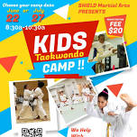 Shield Martial Arts Kids Taekwondo Camp