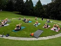 Conner Burke Yoga Flow in Fred Fletcher Park