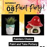 The Waiting Room Pottery Paint Party 6-8-24