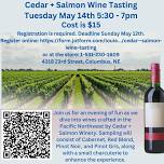 Cedar + Salmon Wine Tasting