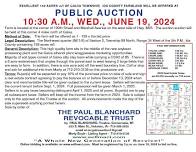 Paul Blanchard Trust land Auction - Ida County