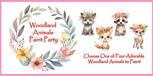 Woodland Animals Paint Party at Superfoods Cafe & Market in Mt. Airy, MD.