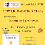 ADULTS - Acrylic Painting Class — Osgood Public Library
